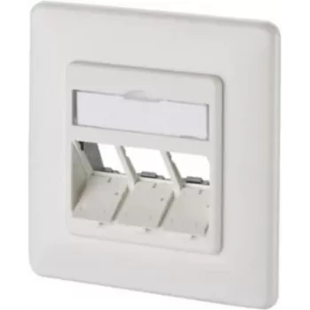 METZ CONNECT 130B20D31002KE Keystone Πρίζα δεδομένων 3-Port χωνευτή κενή Λευκό