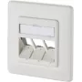METZ CONNECT 130B20D31002KE Keystone Πρίζα δεδομένων 3-Port χωνευτή κενή Λευκό