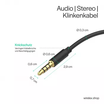 ShiverPeaks Καλώδιο ήχου βύσμα jack Mini-jack