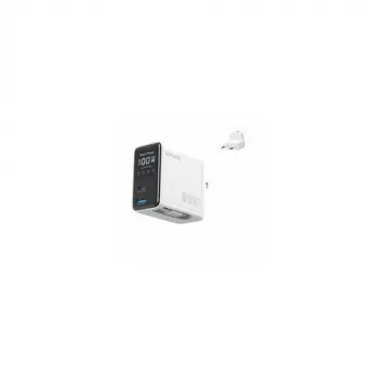 4smarts GaN FlexScreen AI 100W 2xUSB-C + USB-A Λευκός φορτιστής