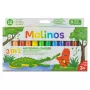 Malinos Κηρομπογιές Magic Drawing 12 Χρώματα 3+