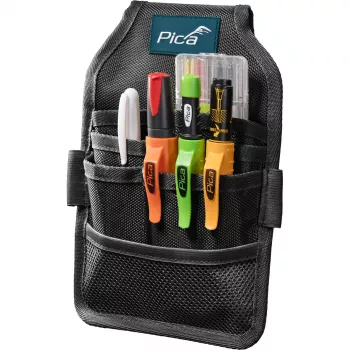 PICA-MARKER Pica Master Belt - Σύστημα θήκης μαρκαδόρου βαρέως τύπου, μαύρο/κόκκινο