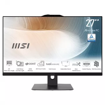MSI Modern AM272P 1M-1425AT All-in-One PC, 27 ιντσών FHD IPS, Intel Core i5-14400, 16GB RAM, 512GB SSD, Windows 11 Home