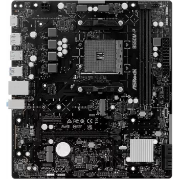 ASRock B550M-P AM4 mATX Μητρική - AMD B550 Chipset, DDR4, PCIe 4.0