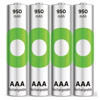 GP ReCyko Micro AAA NiMH Μπαταρία 950 mAh 1,2 V συσκευασία 4 τεμ. (GPRCK95AAA105C4)