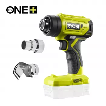 RYOBI One+ 18V Μπαταρίας πιστόλι θερμού αέρα R18HG-0 (συσκευή χωρίς μπαταρία) - 250°C/460°C, 170 L/min