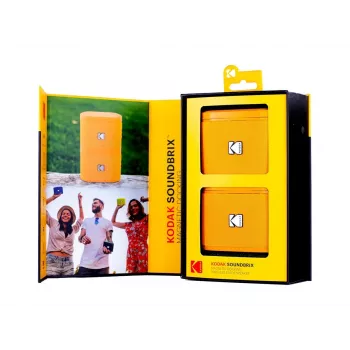 Kodak SoundBrix Ασύρματο Ηχείο Stack (Overload Orange), Συσκευασία 2 τεμ.
