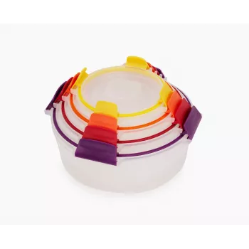 Joseph Joseph Nest Lock 4 τεμ. πολύχρωμο σετ στρογγυλών δοχείων