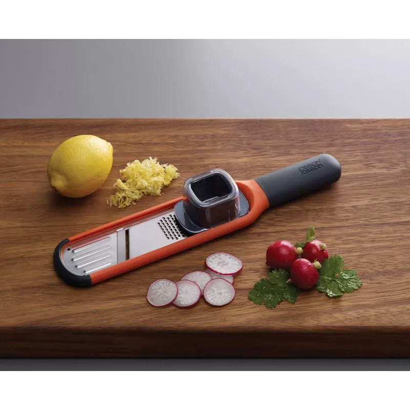 Joseph Joseph Handi-Grate 2-in-1 μίνι τρίφτης & κόφτης - πορτοκαλί - ανοξείδωτο χάλυβα