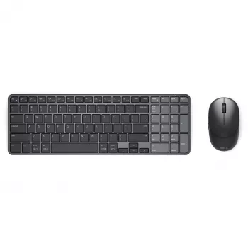 Dell Pro 7 επαναφορτιζόμενο συμπαγές σετ πληκτρολογίου και ποντικιού - KM746 - μαύρο - γερμανικό layout