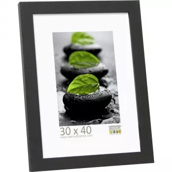 DEKNUDT S44CF2 30x40 ξύλινη μαύρη κορνίζα μεμονωμένης φωτογραφίας - κατακόρυφη και οριζόντια