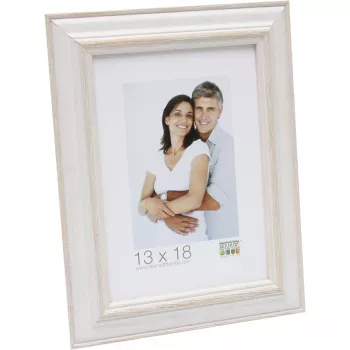 Deknudt S221H1 ξύλινη κορνίζα 13x18 cm μπεζ λευκή