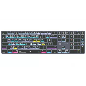 LogicKeyboard DaVinci Resolve 18 Titan FR (Mac) - γαλλικό layout AZERTY, με οπίσθιο φωτισμό, ενσύρματο USB