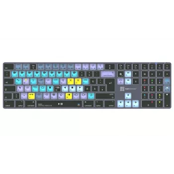 Logickeyboard DaVinci Resolve Classic Titan DE (Mac) - Γερμανικό layout, ενσύρματο USB, πληκτρολόγιο επεξεργασίας με οπίσθιο φωτισμό