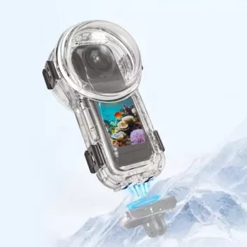 PULUZ υποβρύχια θήκη αδιάβροχη έως 60m για Insta360 X5 / X5 / PU760T
