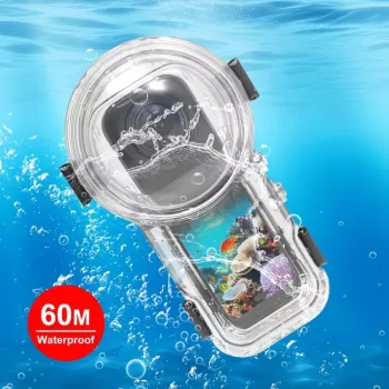 PULUZ υποβρύχια θήκη αδιάβροχη έως 60m για Insta360 X5 / X5 / PU760T