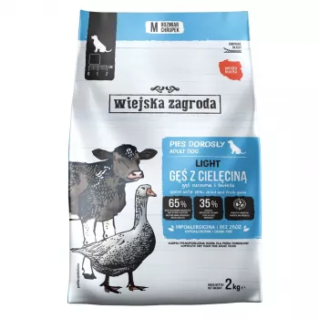 WIEJSKA ZAGRODA Light Goose with Veal ξηρά τροφή για σκύλους 2kg