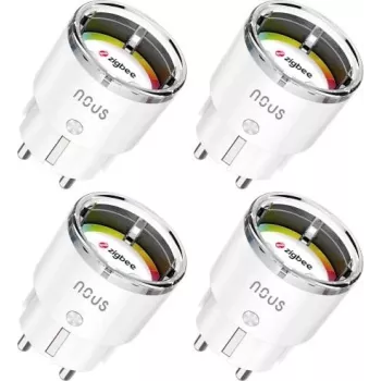 NOUS A1Z Smart ZigBee πολύπριζο 4 τεμ. με παρακολούθηση ενέργειας