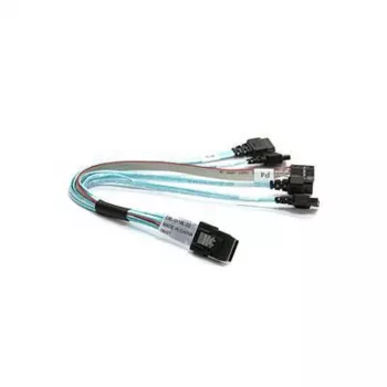 Supermicro CBL-0118L-02 Καλώδιο Mini-SAS σε SATA breakout, 4-Lane, 23 cm