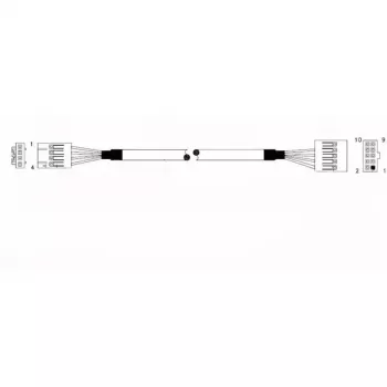 Supermicro CBL-0341L Εσωτερικό καλώδιο USB 2.0 - 70 cm - Μητρική 10-Pin σε 2x υποδοχή USB-A θηλυκή