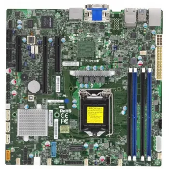 Supermicro X11SSZ-QF Μητρική Micro-ATX, LGA 1151, Intel C236, DDR4, Dual Gigabit LAN, IPMI, Ενσωματωμένα γραφικά, HD Audio