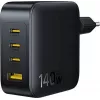 Baseus EnerFill FH11 GaN 140W 3xUSB-C + 1xUSB-A Γρήγορος Φορτιστής Μαύρο