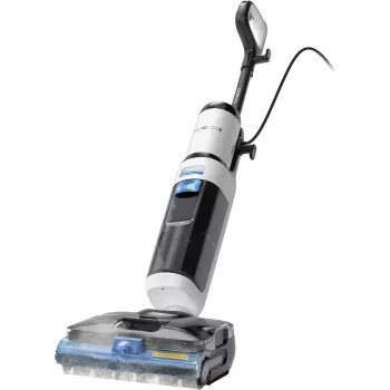 Tineco Floor One S6 Stretch Steam Plus 2-in-1 σκούπα υγρών/ξηρών, σφουγγαρίστρα & καθαριστής ατμού, με μπαταρία, 35 λεπτά χρόνος λειτουργίας, δεξαμενή καθαρού νερού 0,8L, δεξαμενή λυμάτων 0,72L, αυτοκαθαρισμός, οθόνη LCD, αισθητήρας iLoop, αναδιπλούμενη 180°, για σκληρά δάπεδα