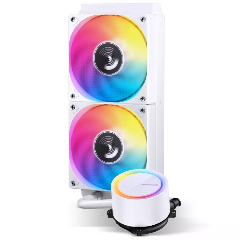 Jonsbo TG-240 AiO υδρόψυκτη CPU, ARGB - 240mm, λευκό