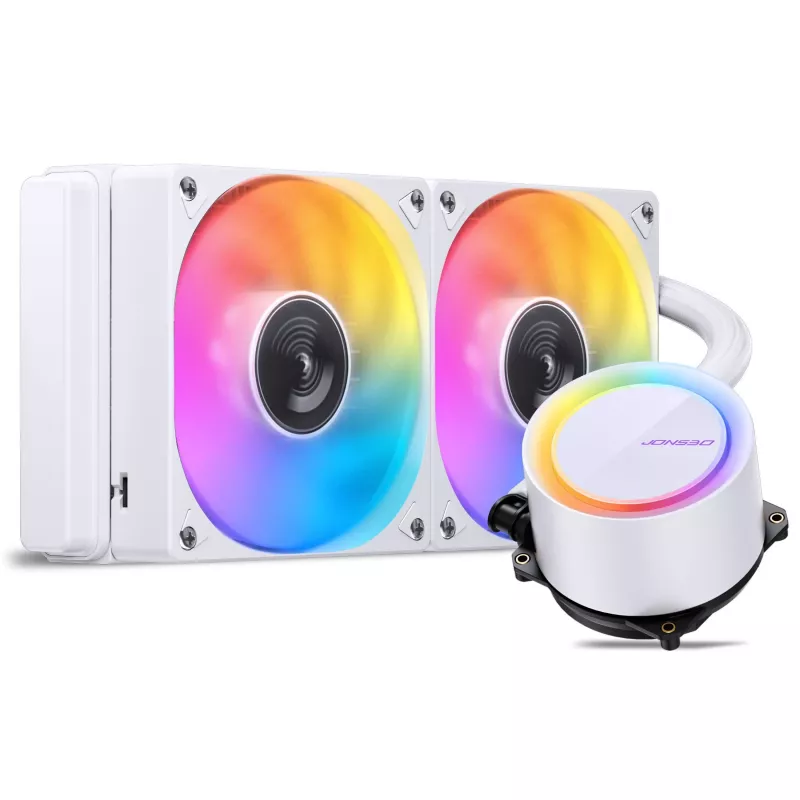 Jonsbo TG-240 AiO υδρόψυκτη CPU, ARGB - 240mm, λευκό