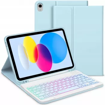 Inateck Keyboard Ace Touch iPad 11/10.9 QWERTZ RGB Λευκό