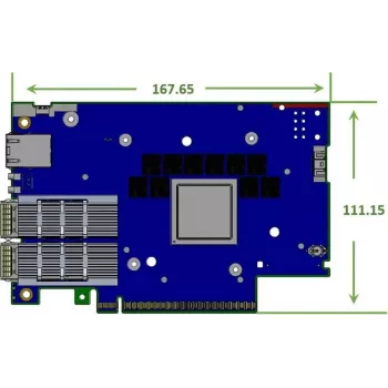 Nvidia BlueField-3 B3220L E-Series FHHL SuperNIC Μονάδα Επεξεργασίας Δεδομένων