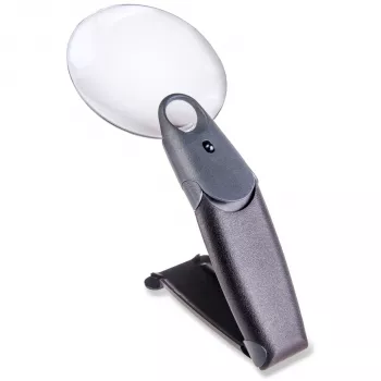 Carson FH-25 FreeHand Μεγεθυντικός φακός 2,5x με φωτισμό LED, Μαύρο