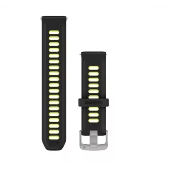 Garmin Quick Release Strap 20 mm σιλικόνης μαύρο/κίτρινο (010-11251-B6)