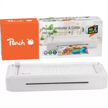 Peach 511189 3in1 PBP351 πλαστικοποιητής A4 θερμής και ψυχρής πλαστικοποίησης με κόφτη χαρτιού και στρογγυλοποιητή γωνιών