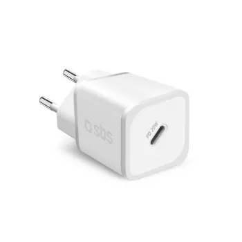SBS PD Ταξιδιωτικός Φορτιστής 20W USB-C GaN Λευκό (TETRGAN1C20W)