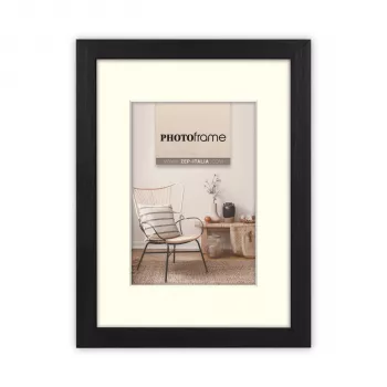 ZEP Malmo Μαύρη Κορνίζα 20x30/30x40 cm Ξύλινη με Πασπαρτού V4534B