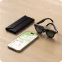 Satechi Vegan-Leather FindAll Θήκη Γυαλιών Μαύρη