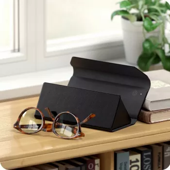 Satechi Vegan-Leather FindAll Θήκη Γυαλιών Μαύρη