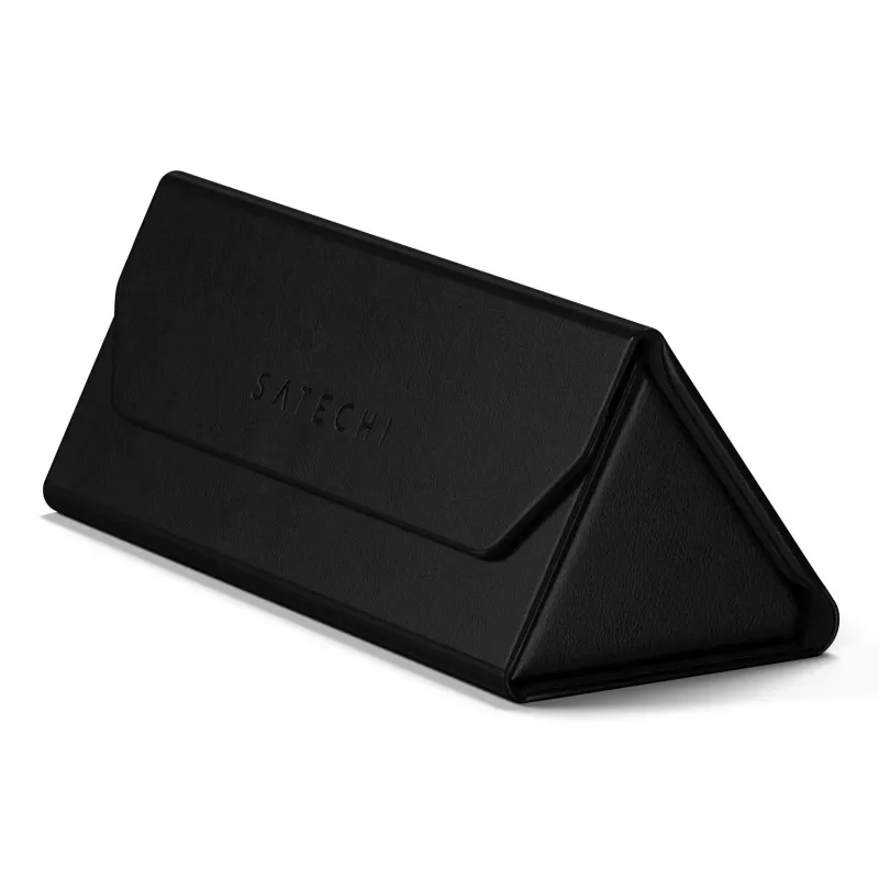 Satechi Vegan-Leather FindAll Θήκη Γυαλιών Μαύρη