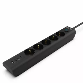 Cian Technology GmbH INCA Πολύπριζο IPW-44TU 5 πρίζες 3xUSB-A+1xUSB-C 1.5m