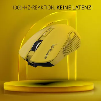 INCA Ποντίκι Gaming RGB 7200 DPI 7 Πλήκτρα USB/BT 1,50m Κίτρινο (IMG-328MX)