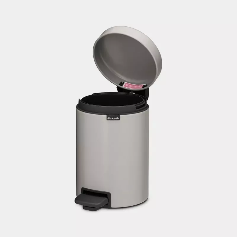 Brabantia NewIcon Κάδος με πεντάλ 3 L Soft Grey (25 21 81)