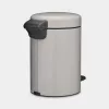 Brabantia NewIcon Κάδος με πεντάλ 3 L Soft Grey (25 21 81)