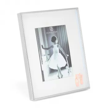 Zilverstad Ballerina 10x15 μεταλλική κορνίζα πορτρέτου με πασπαρτού, ασημί