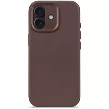 Decoded δερμάτινο πίσω κάλυμμα για iPhone 17 με MagSafe - Chocolate Brown