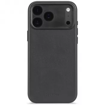 Decoded δερμάτινο πίσω κάλυμμα για iPhone 17 Pro με MagSafe (Μαύρο)