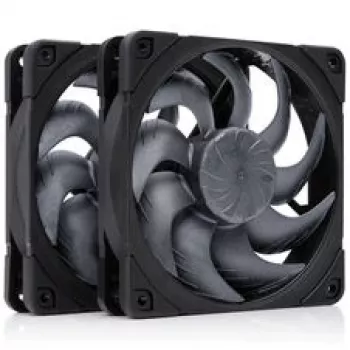 Noctua NF-A12x25 G2 PWM Sx2-PP chromax.black 120 mm Ανεμιστήρας κουτιού (συσκευασία 2 τεμ., μαύρο)