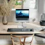 ALOGIC Elite Βάση Laptop Αλουμινίου με Ασύρματο Φορτιστή - Λευκό