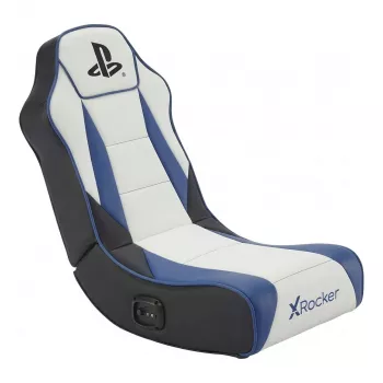 X Rocker Geist 2.0 PlayStation Floor Rocker Καρέκλα gaming με σύστημα ήχου 2.1 - Λευκό/Μπλε