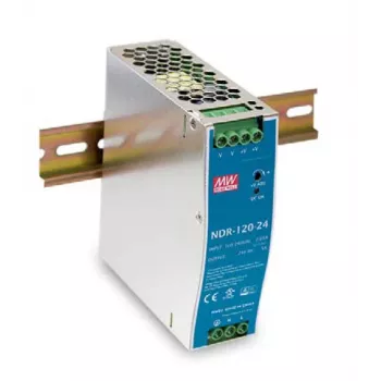 Mean Well NDR-120-24 120W 24V 5A Τροφοδοτικό ράγας DIN